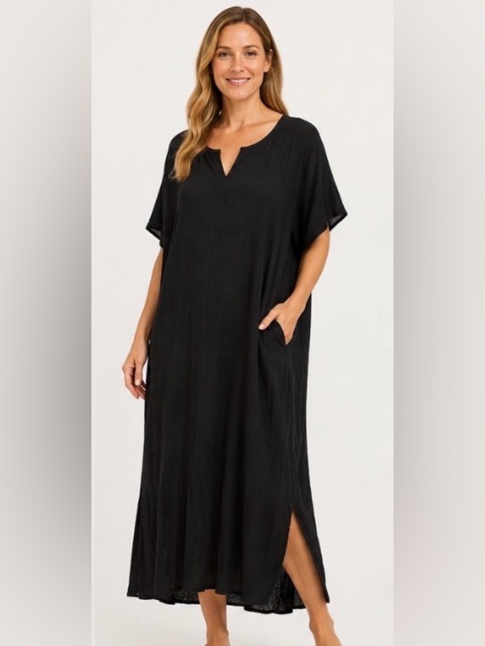 Raviya Black Swim Coverup maxi Dress size 2X NWT
